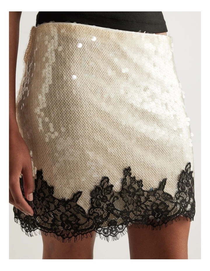 Sabine Sequin Mini Skirt image 3