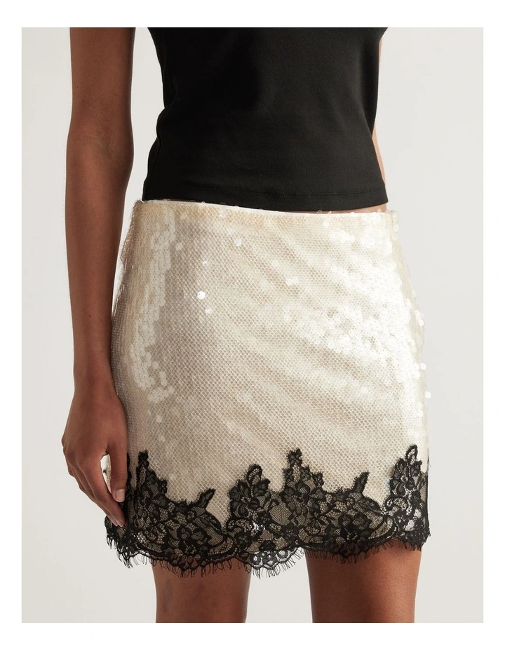 Sabine Sequin Mini Skirt image 4