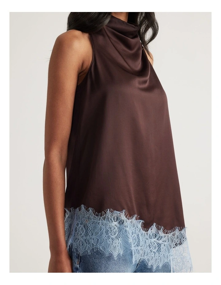 Sylvanna Lace Trim Top image 3