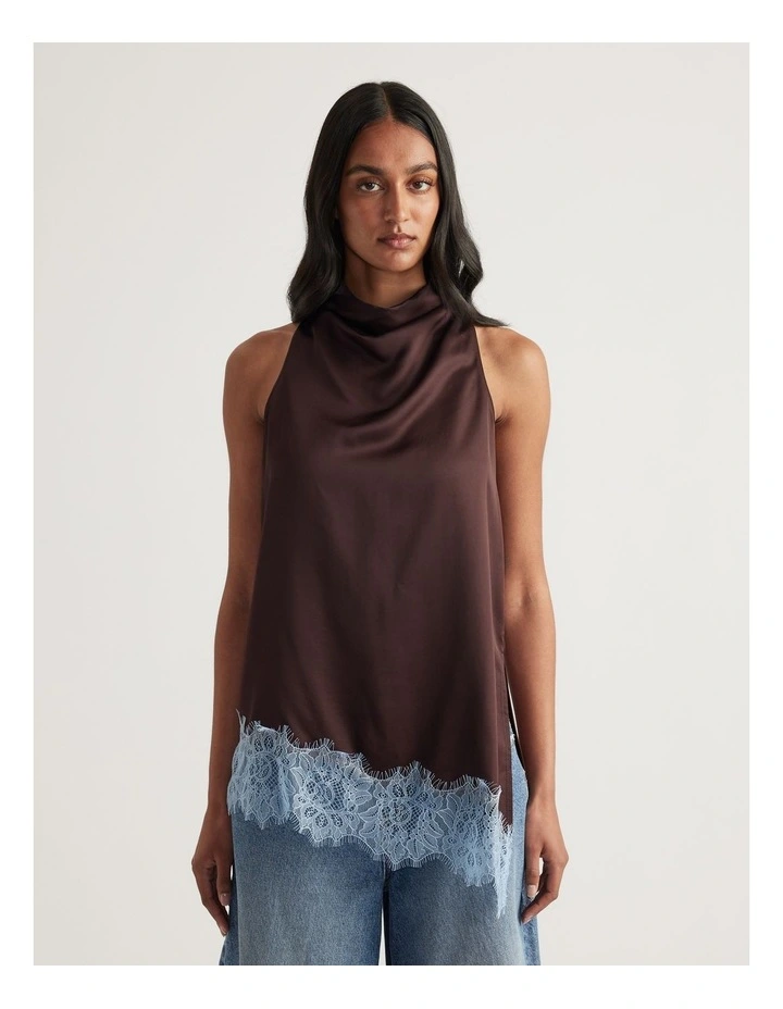 Sylvanna Lace Trim Top image 4