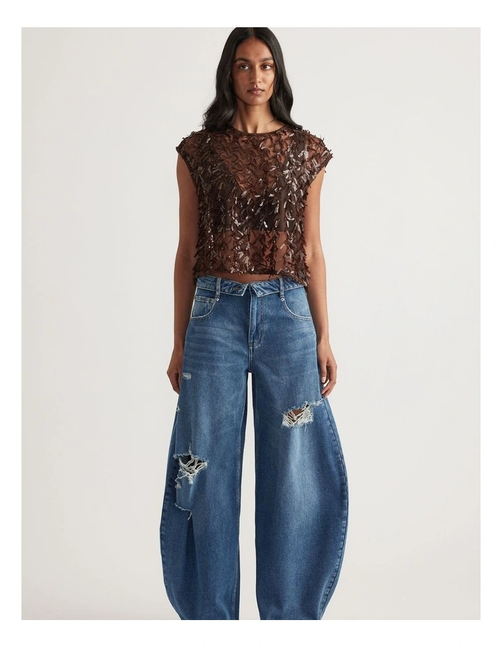Gemma Sequin Crop Top image 1