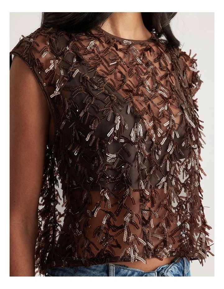 Gemma Sequin Crop Top image 3