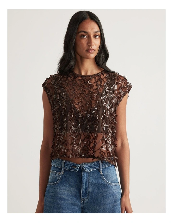 Gemma Sequin Crop Top image 4
