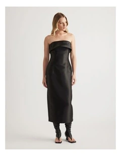 Zahra Strapless Midi Dress