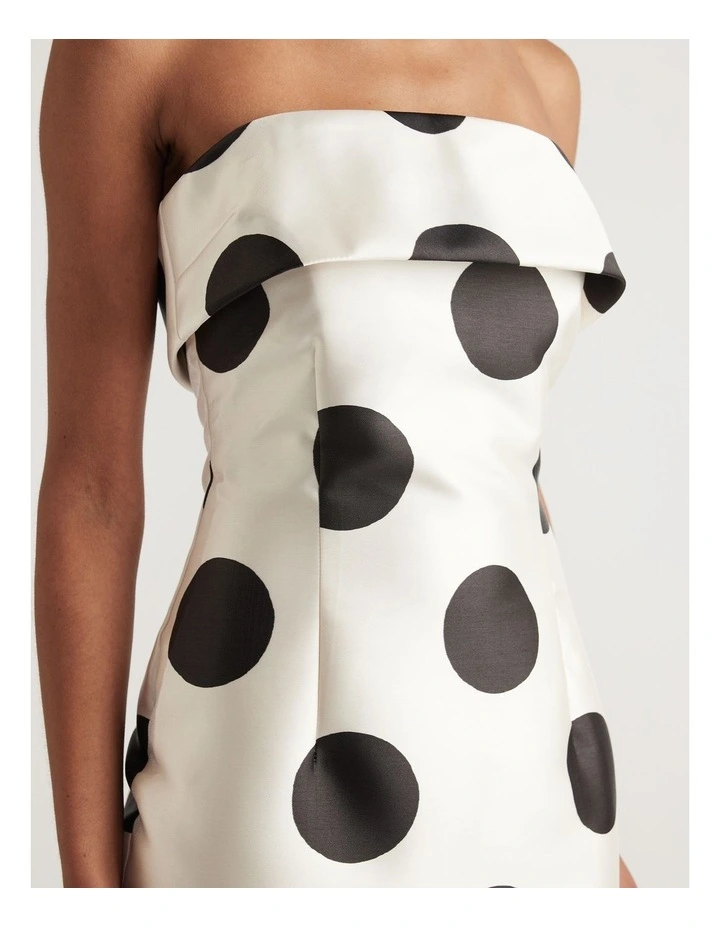 Zahra Strapless Midi Dress image 3