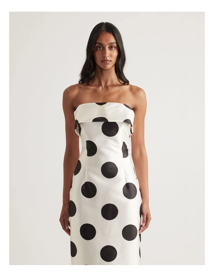 Zahra Strapless Midi Dress image 4