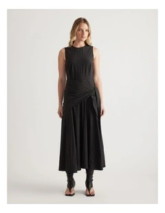 Isabelle Scarf Tie Midi Dress