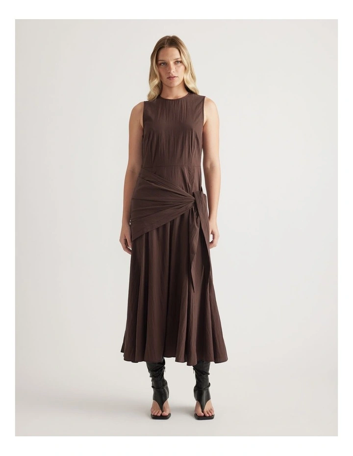 Isabelle Scarf Tie Midi Dress image 1