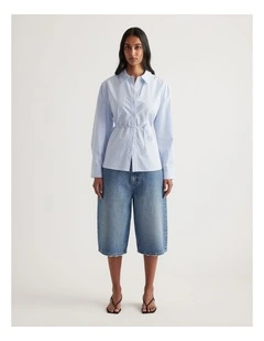 Lucy Cotton Side Tie Shirt