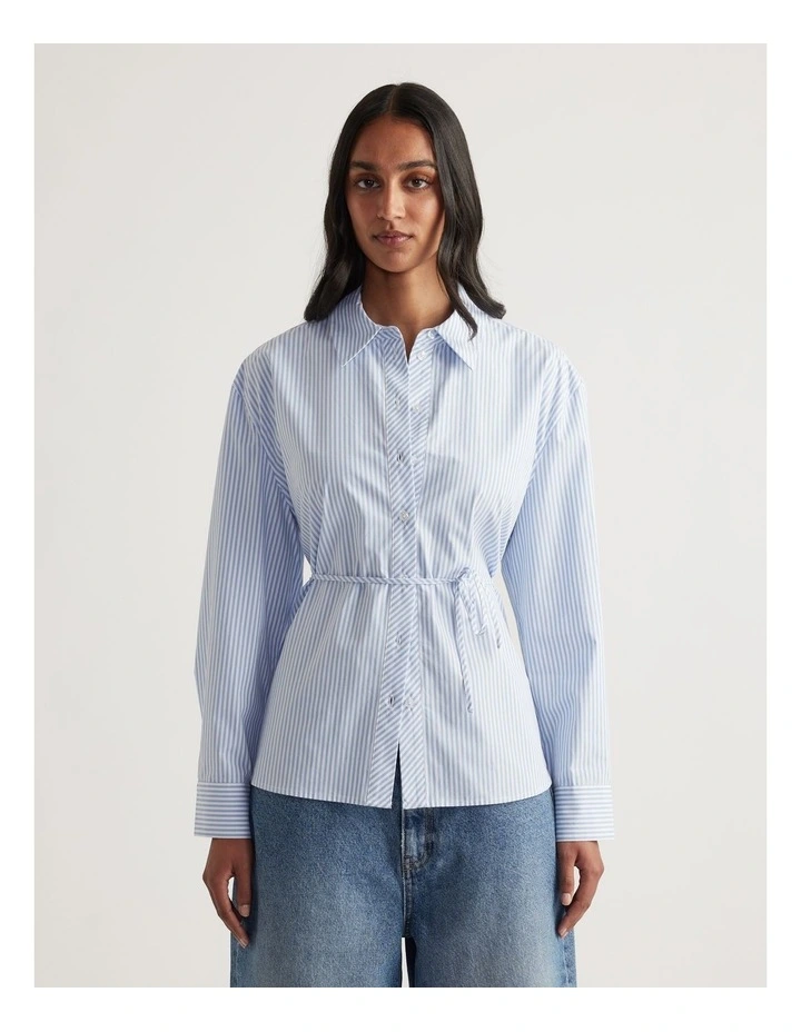 Lucy Cotton Side Tie Shirt image 4