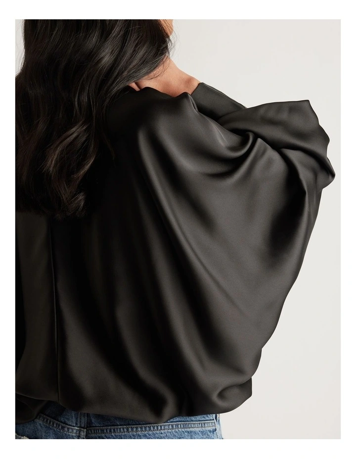 Delta Batwing Satin Top image 3