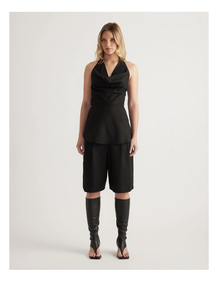 Gwen Linen Blend Halter Top image 1