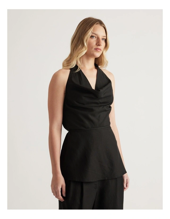 Gwen Linen Blend Halter Top image 4