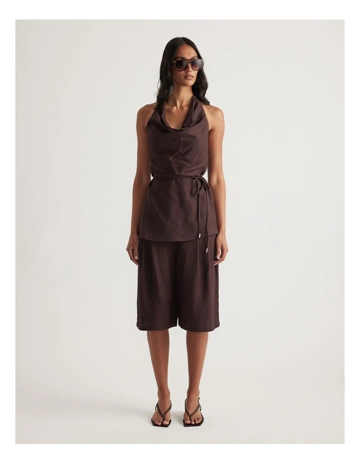 Gwen Linen Blend Halter Top image 1