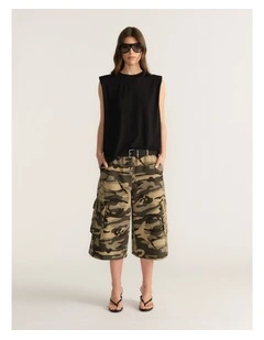 D-Luxe Camo Cargo Shorts