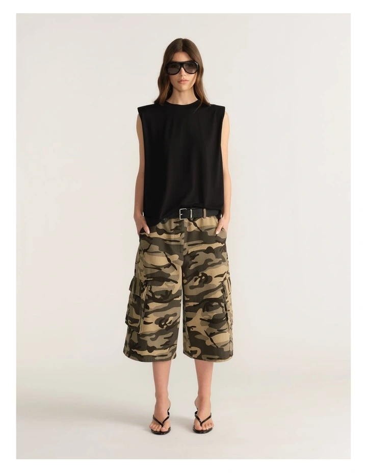D-Luxe Camo Cargo Shorts image 1