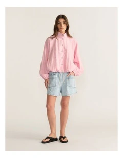 D-Luxe Pull On Denim Shorts