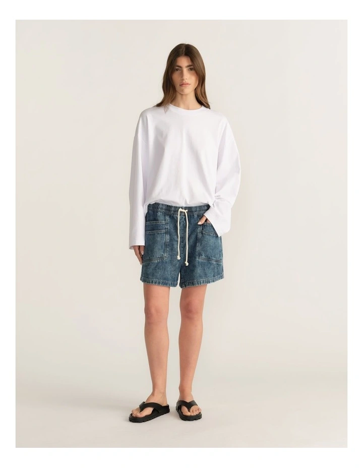 D-Luxe Pull On Denim Shorts image 1