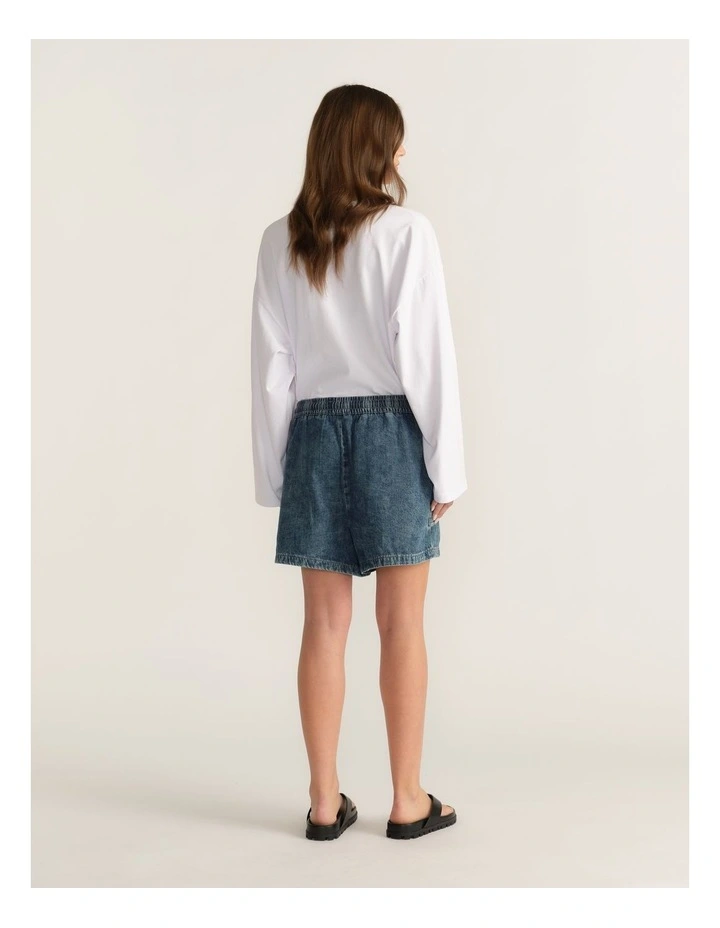 D-Luxe Pull On Denim Shorts image 2