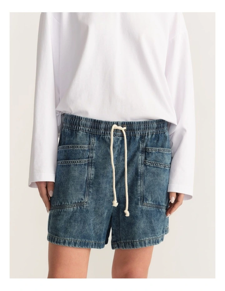 D-Luxe Pull On Denim Shorts image 4