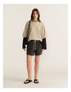 D-Luxe Pull On Denim Shorts