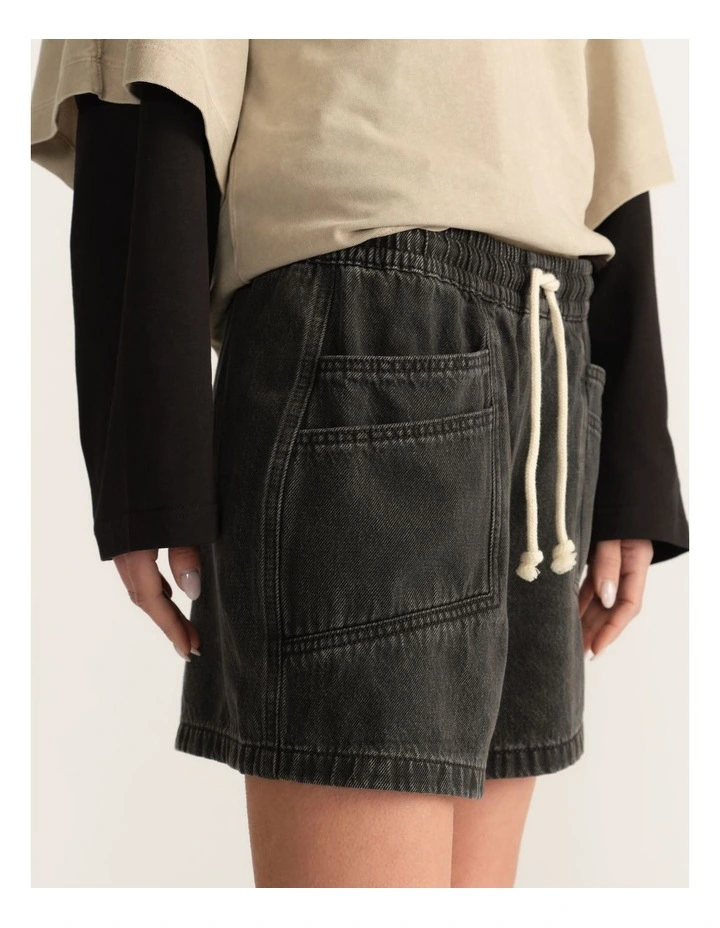 D-Luxe Pull On Denim Shorts image 3