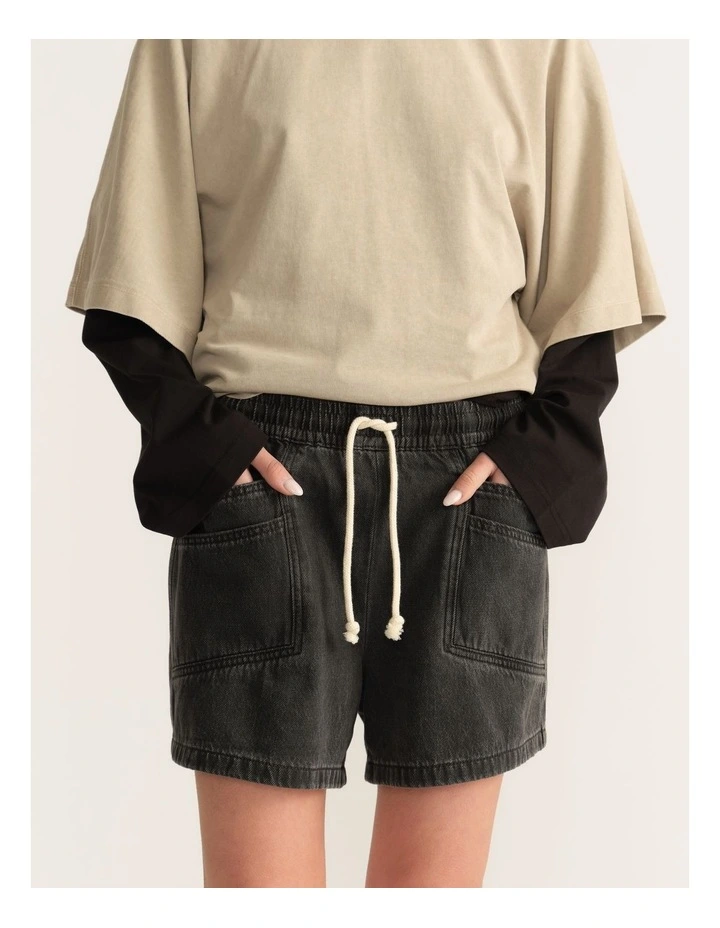 D-Luxe Pull On Denim Shorts image 4
