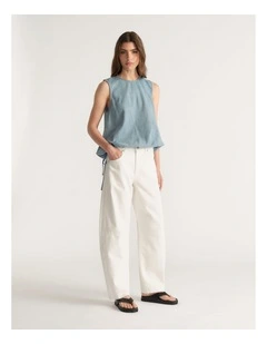 D-Luxe Denim Cocoon Top