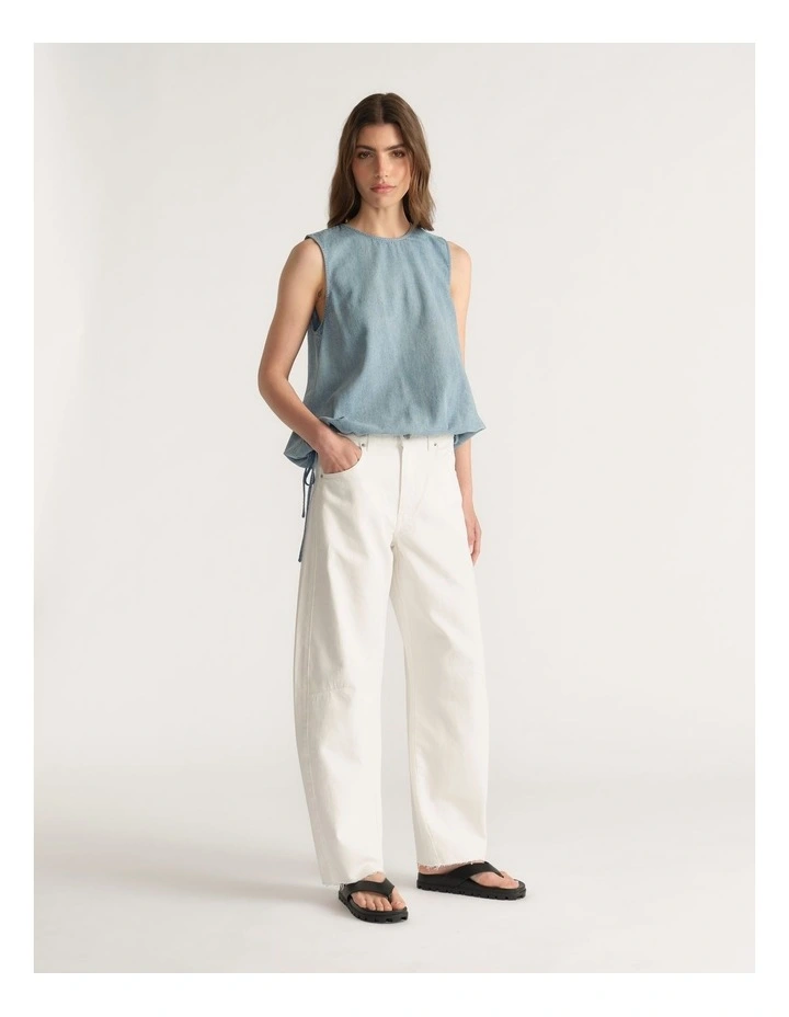 D-Luxe Denim Cocoon Top image 1