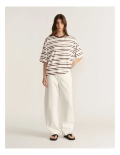 D-Luxe Short Sleeve Stripe Tee