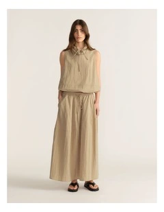D-Luxe Seam Midi Skirt