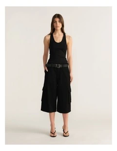 D-Luxe Denim Cargo Shorts