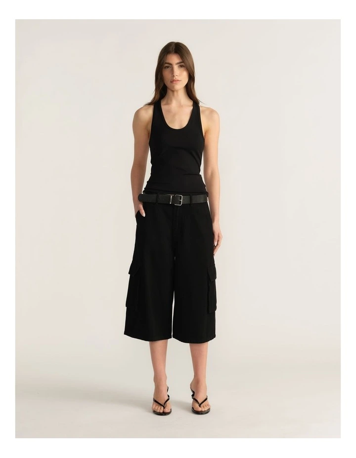 D-Luxe Denim Cargo Shorts image 1