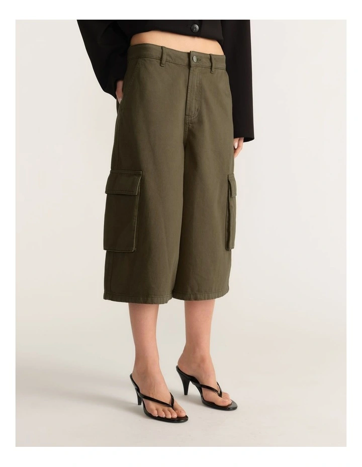 D-Luxe Denim Cargo Shorts image 4