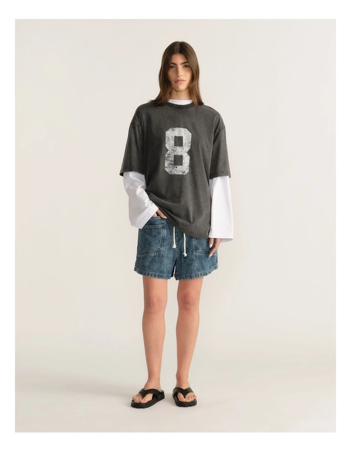 D-Luxe Oversized Washed Tee image 1