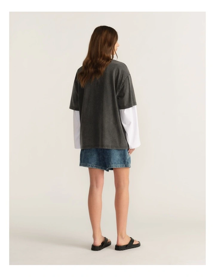 D-Luxe Oversized Washed Tee image 2