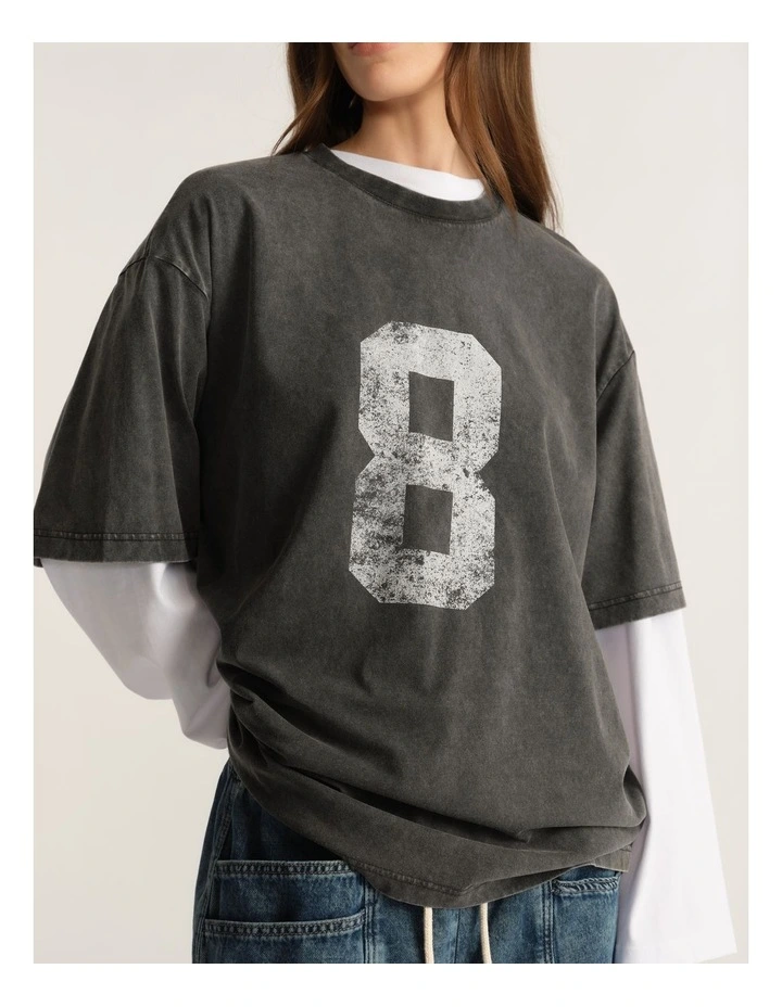 D-Luxe Oversized Washed Tee image 3