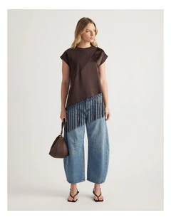 Elsa Fringe Hem Tee
