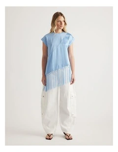 Elsa Fringe Hem Tee