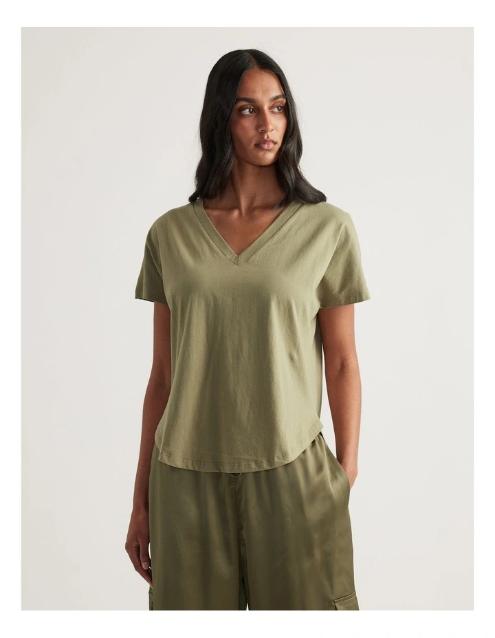 Maria V Neck Tee image 4