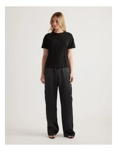 Maria Boxy Cropped Tee