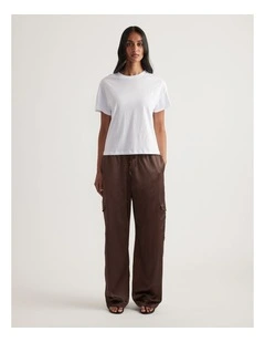 Maria Boxy Cropped Tee