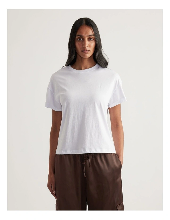 Maria Boxy Cropped Tee image 4