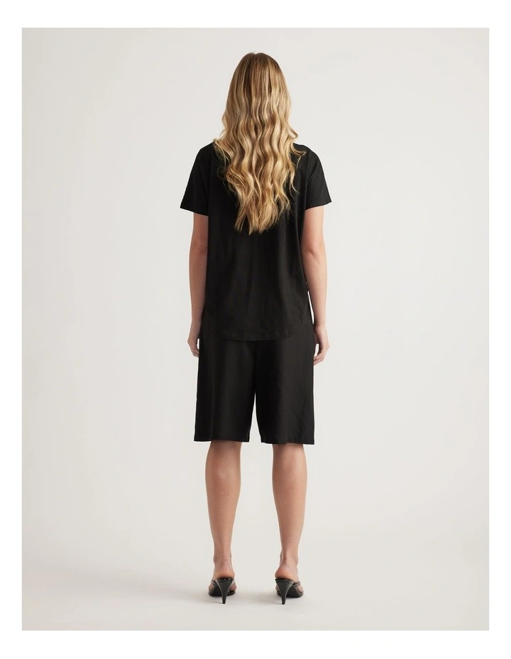 Selena Boxy V Neck Tee image 2