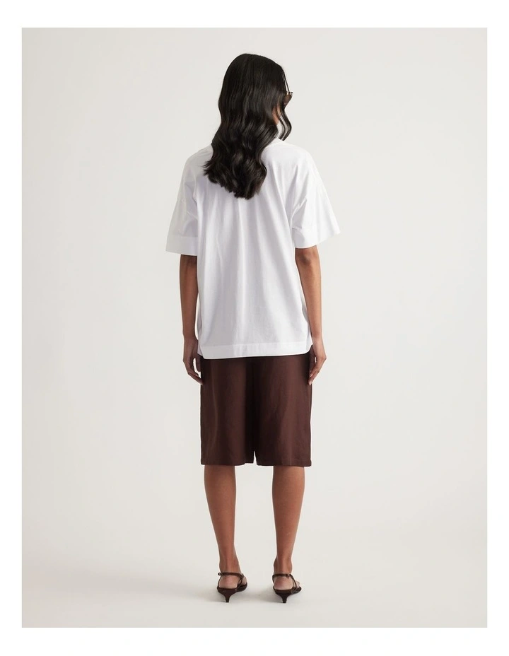 Selena Boxy V Neck Tee image 2