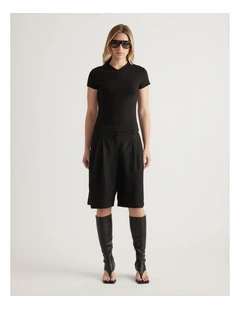 Flynn Fitted V Neck Tee