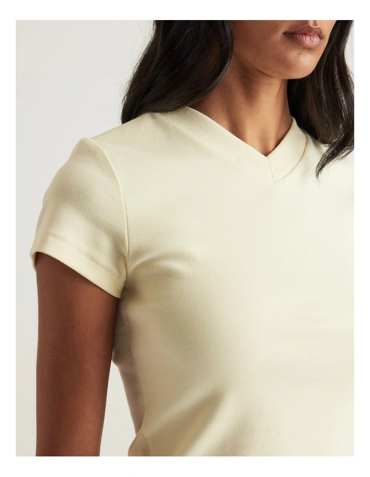 Flynn Fitted V Neck Tee image 3
