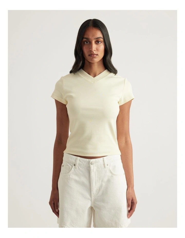 Flynn Fitted V Neck Tee image 4
