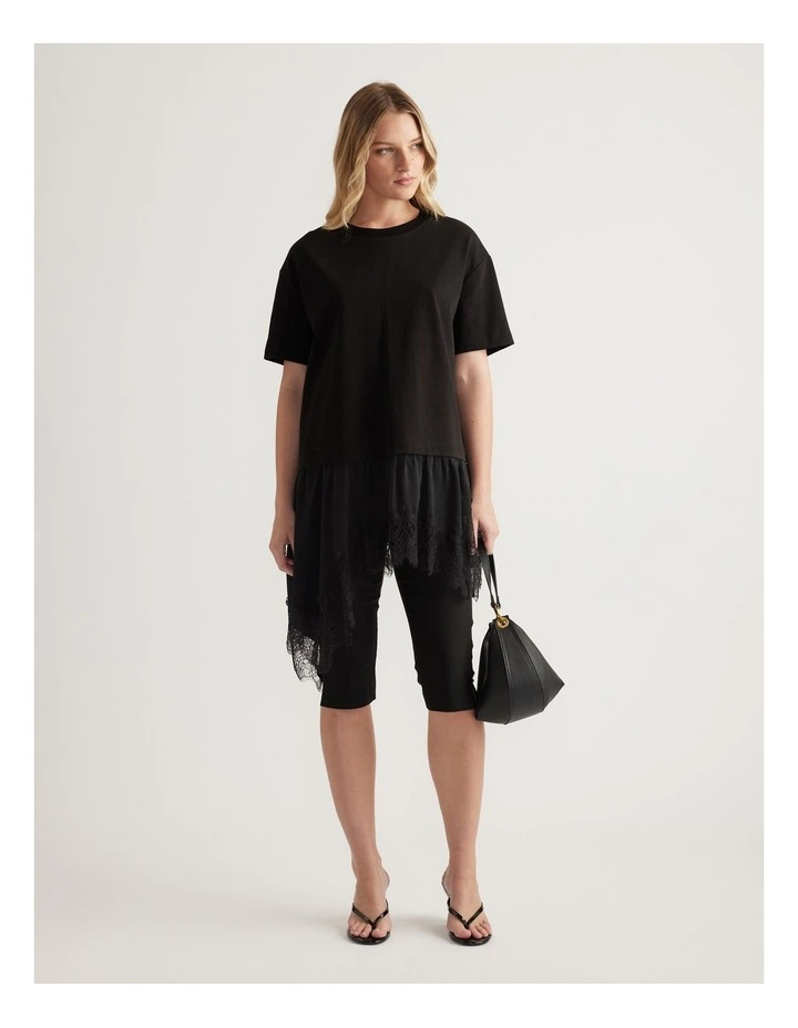 Caterina Lace Trim Detail Tee image 1
