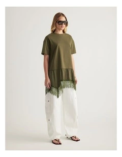Caterina Lace Trim Detail Tee